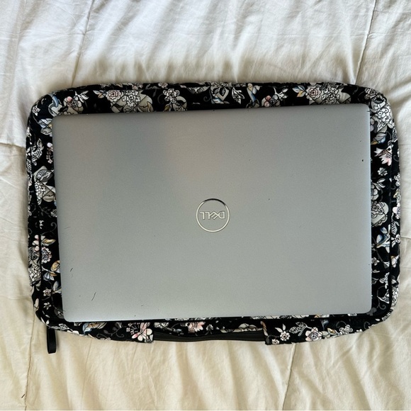 Vera Bradley Black Holland Garden Quilted Cotton Laptop Organizer up to 17” EUC - Picture 12 of 14